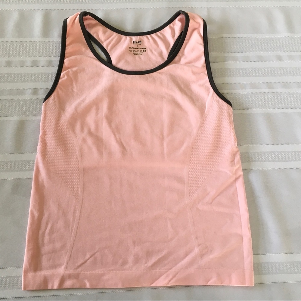 Pink Racerback athletic top - L